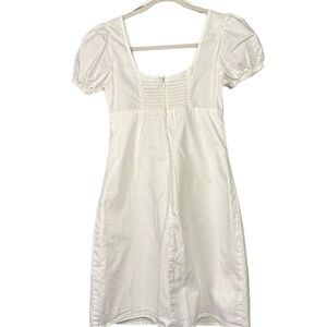 NWOT Wild Fable White Cotton Stretch Dress with Tie in Front Size XS